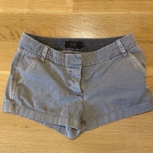 J. Crew chino shorts grey size 6